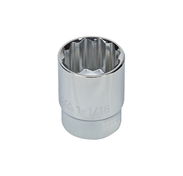 S23234 1/2" DRIVE SAE SOCKET 1-1/16" - 1/2" DR. 12 PT. SAE SOCKET STANDARD