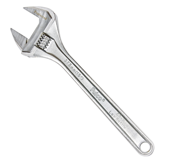 T05056 PROFERRED STANDARD ADJUSTABLE WRENCH, CHROME FINISH 15" LENGTH CHROME FINISH