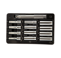 S09301 PROFERRED 1/2" DRIVE STANDARD METRIC SOCKET SET 12 PIECE 1/2" DRIVE METRIC 12 POINT DEEP SOCKET SET