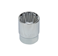 S23234 1/2" DRIVE SAE SOCKET 1-1/16" - 1/2" DR. 12 PT. SAE SOCKET STANDARD